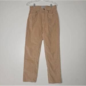 Everlane Baby Cord Cheeky Crop High Rise Tan 5-Pocket Pants Size 28